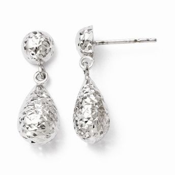 Diamond-Cut Dangle Earrings