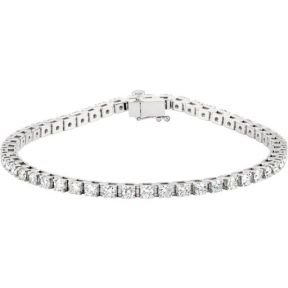 Tennis Diamond Bracelet, 3 1/2 Carat