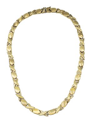XO Stampato Gold Necklace