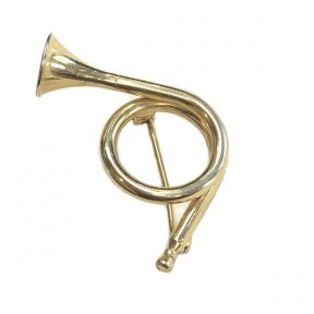 Round Trumpet Brooch
