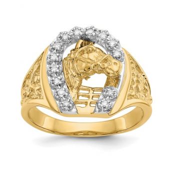 Horse Shoe Diamond Ring