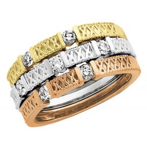 Stackable Diamond Ring Set