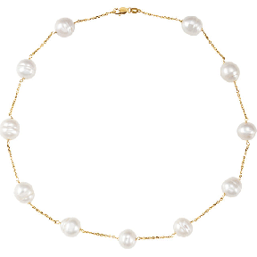 Station Pearl Necklace