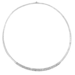 Diamond Wire Necklace - 3 Carats