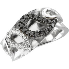 Diamond Paisley Design Ring