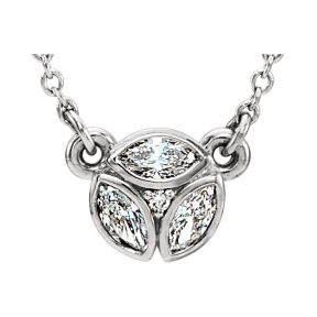 Diamond Marquise Necklace