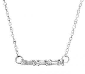 Diamond Bar Necklace