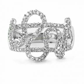 Sculptural Diamond Ring