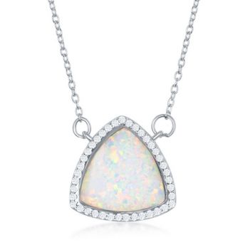 Opal & CZ Necklace