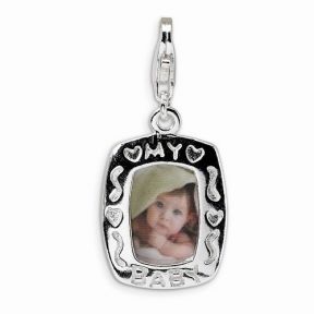 My Baby Frame with Lobster Clasp Charm