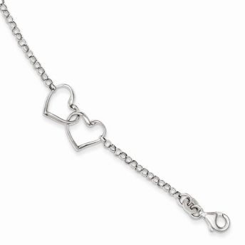 Sterling Silver  Heart Bracelet