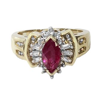 Ruby and Diamonds Ring