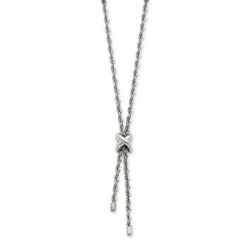 Gold Lariat "X" Necklace