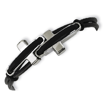 Steel & Leather Bracelet