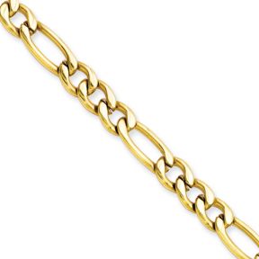 Stainless Steel Gold-Plated Figaro Chain