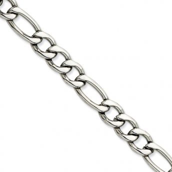 Stainless Steel 8.4mm  Figaro Chain