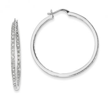 In/Out Diamond Hoops