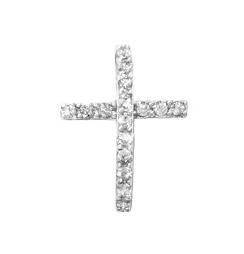 Petite Diamond Cross Pendant