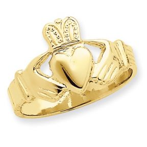 Men's Solid Claddagh Ring