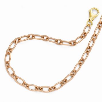 Jewelry Necklaces Fancy Necklaces Bronze Diego Massimo Rhodium Rose and Gold-tone 3-strand Necklace 