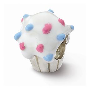 Enameled Cupcake Bead