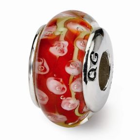 Floral Murano Bead