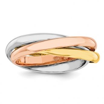 Tri-Color Polished Rolling Ring