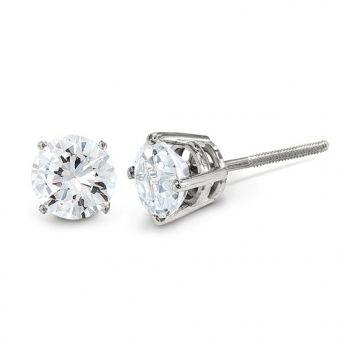 1 Carat Diamond Stud Earrings