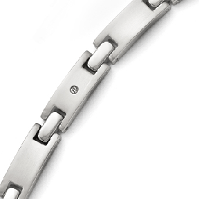 Titanium Bracelet with Diamond