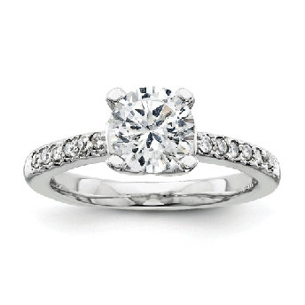 Engagement Ring Mount for 1 Carat Round Center Stone