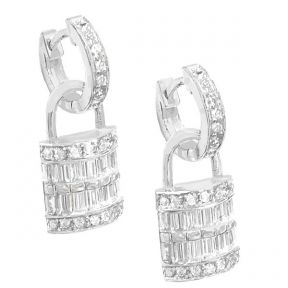 Lover Locks Hoop Earrings