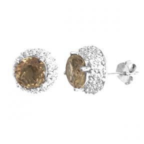 CZ Silver Earrings