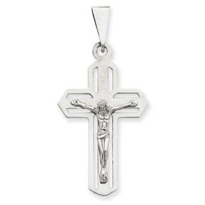 White Gold Crucifix