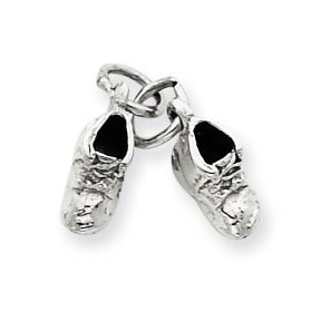 White Gold Baby Shoe Charm