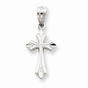 White Gold Cross Pendant